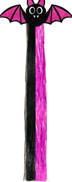 Vleermuis Hair Extension Zwart Paars 40cm