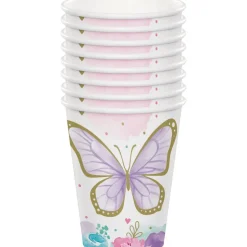 Vlinder Bekers 8st
