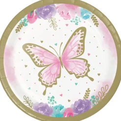 Vlinder Borden 18cm 8st