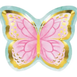 Vlinder Borden 18cm 8st