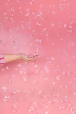 Vlinder Confetti Kanon Roze 20cm
