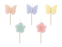 Vlinder Kaarsen 3,5cm 5st