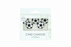 Voetbal Kaarsen 4cm 5st