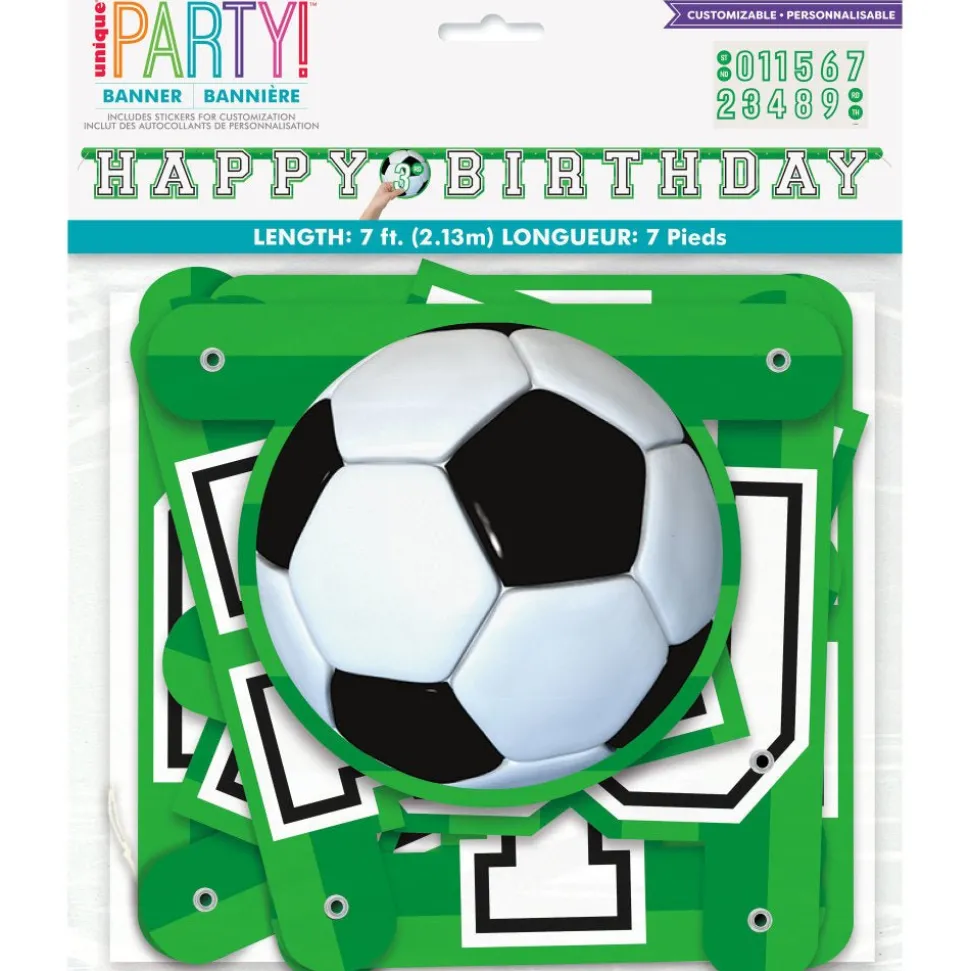 Voetbal Letterslinger Happy Birthday 2,13m