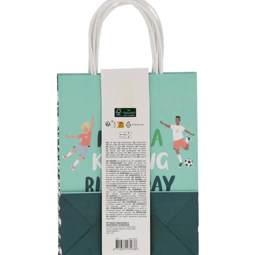 Voetbal Uitdeeltasjes 27cm 6st