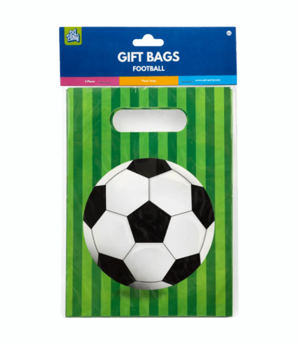 Voetbal Uitdeelzakjes Groen 6st