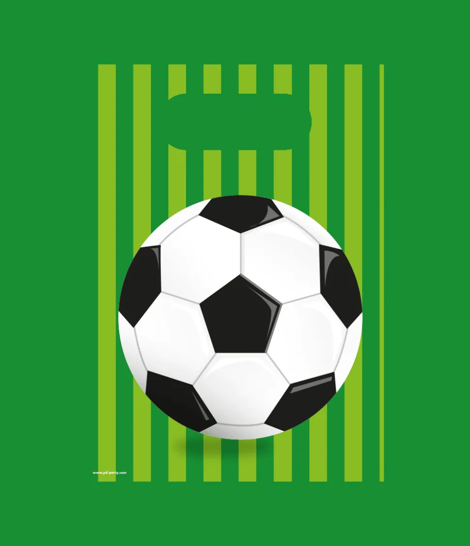 Voetbal Uitdeelzakjes Groen 6st