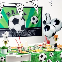Voetbal Vlag Happy Birthday 1,5m