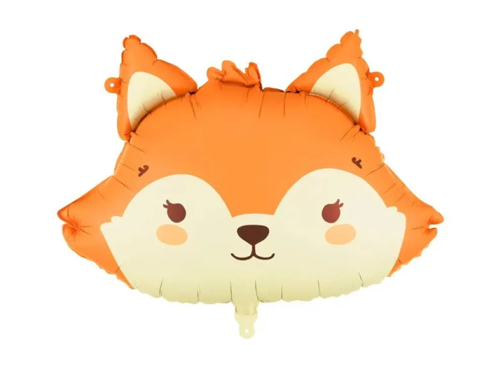 Vos Folie Ballon Oranje Leeg 57cm