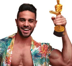 Vrijgezellenfeest Standbeeld Goud 20cm