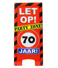 Warning Sign 70 Jaar 62,5cm