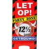 Warning Sign 12,5 Jaar Getrouwd 62,5cm