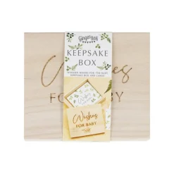 Wenskaarten Box Baby Hout
