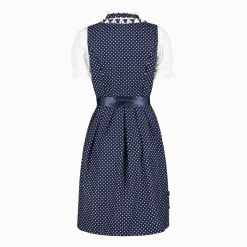 Wit Blauwe Dirndl Jurk Oktoberfest Dames