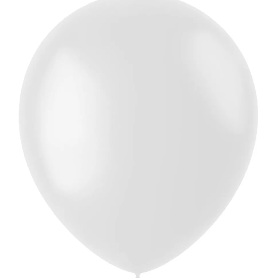 Witte Ballonnen Coconut White 33cm 100st