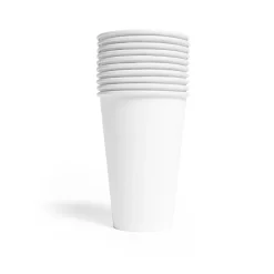 Witte Bekers Papier 350ml 10st