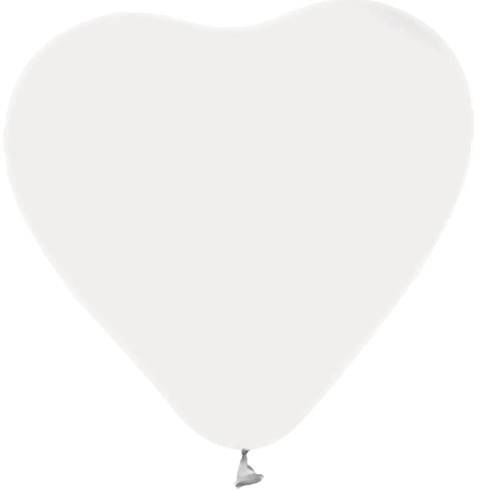 Witte Hartjes Ballonnen 30,5cm 100st