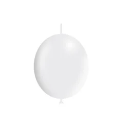 Witte Knoopballonnen 30cm 50st