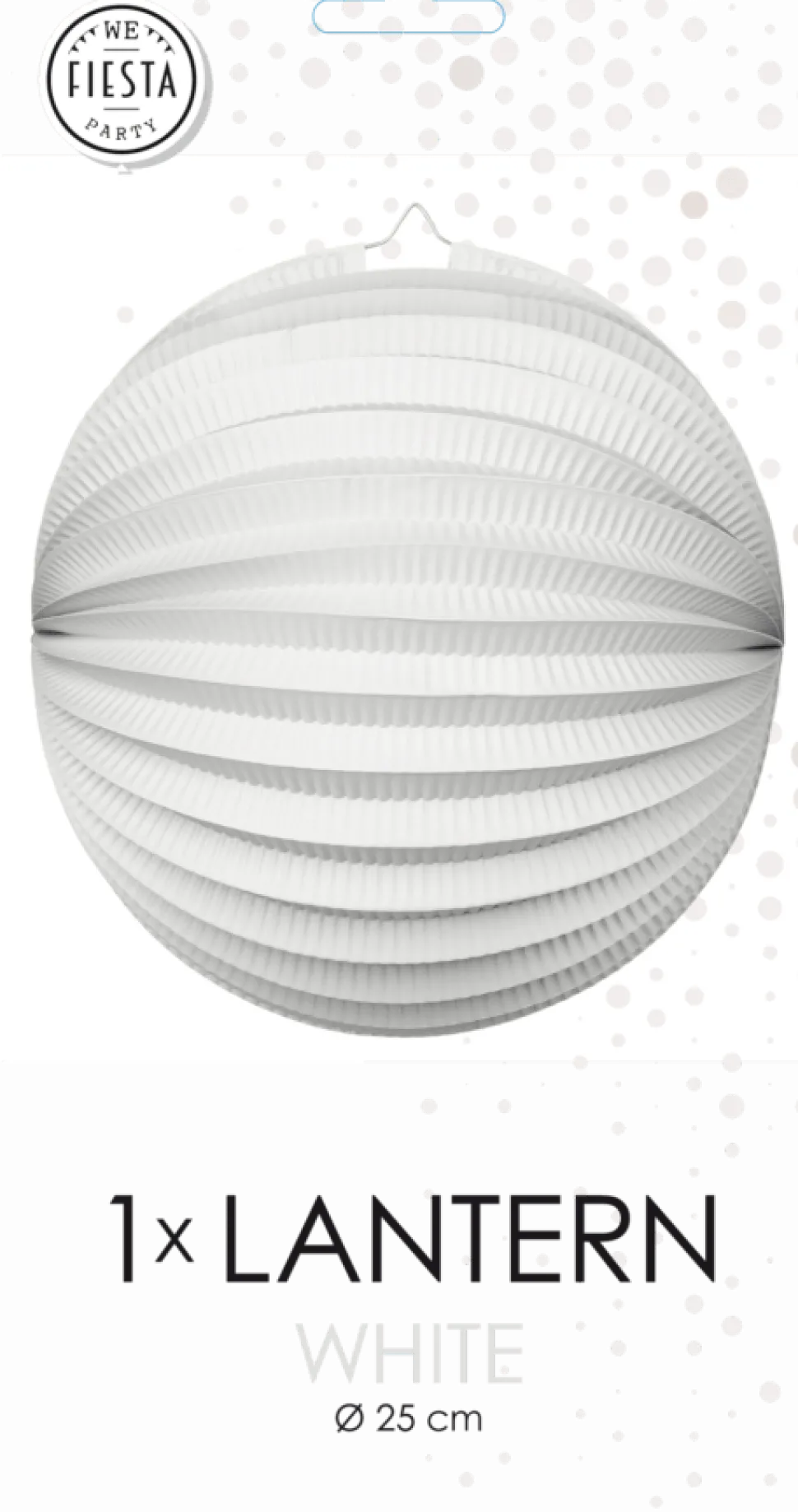Witte Lampion 25cm