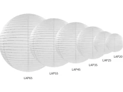 Witte Lampion Rond 35cm