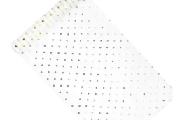 Witte Organza Stof Gouden Stippen 36cm 9m