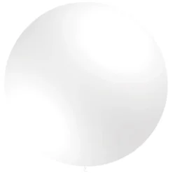 Witte Reuze Ballon XL Metallic 91cm
