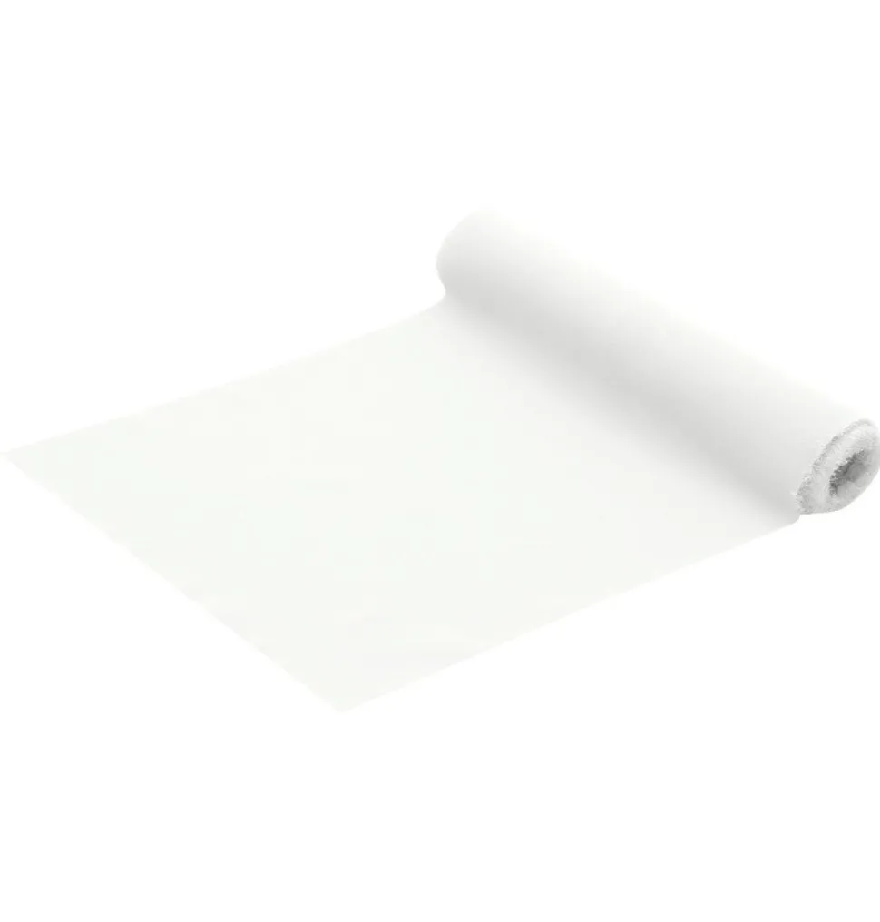 Witte Tafelloper Effen 5m