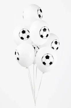 Witte Voetbal Ballonnen 30,5cm 8st