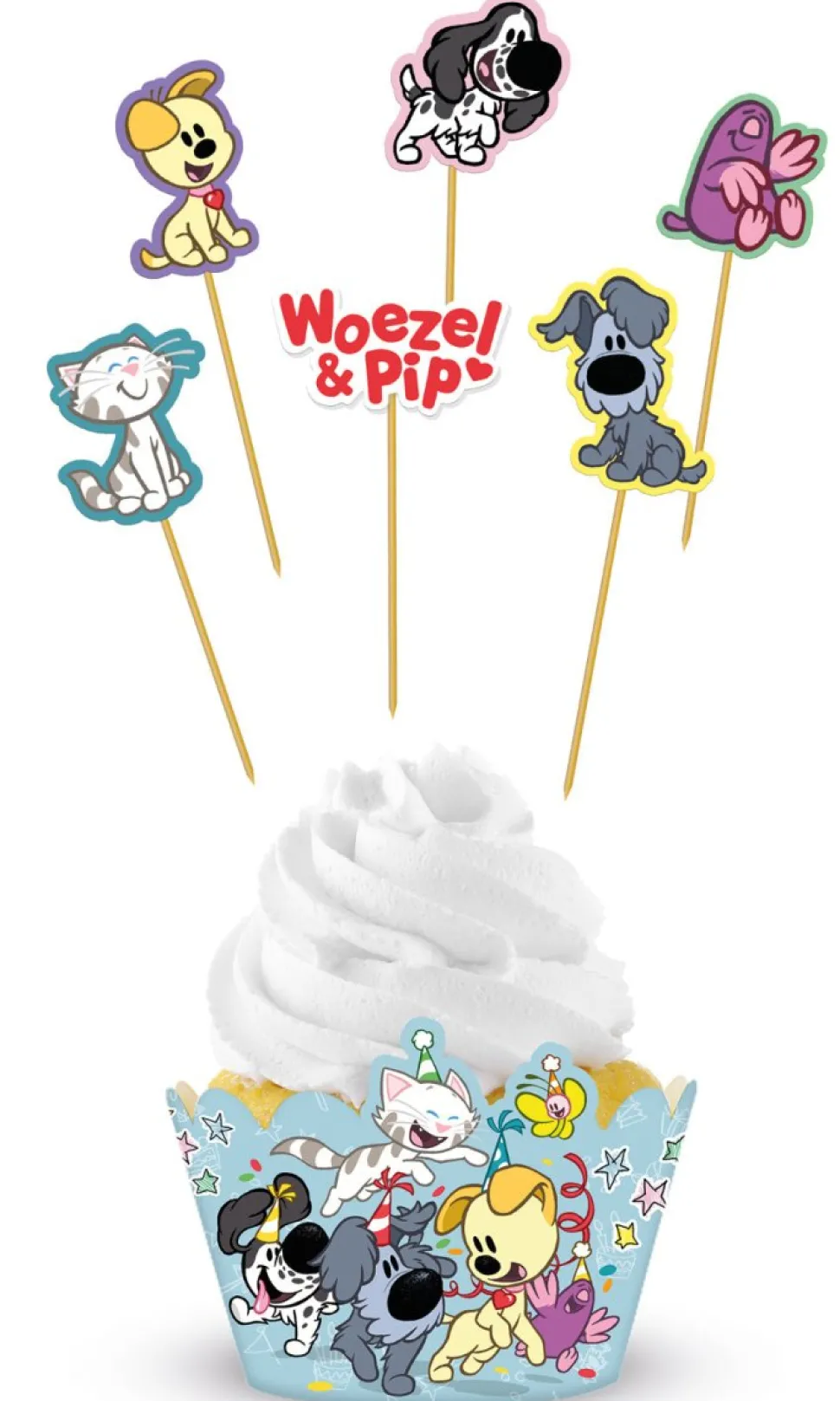 Woezel En Pip Cupcake Toppers 6st