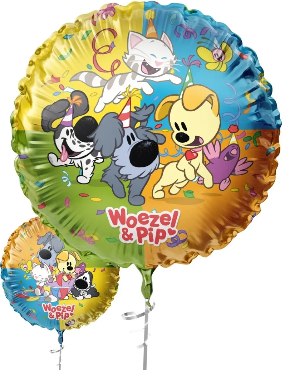 Woezel En Pip Folie Ballon Leeg 45cm