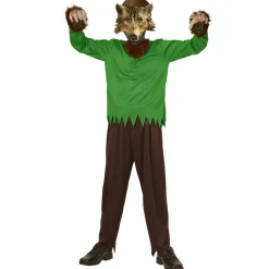 Wolf Kostuum Groen Kind