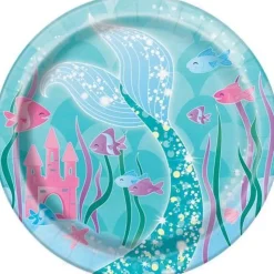 Zeemeermin Bordjes 17cm 8st