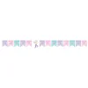 Zeemeermin Slinger Happy Birthday 1,5m