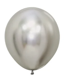 Zilveren Ballonnen 45cm 15st
