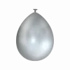 Zilveren Ballonnen Metallic 30cm 50st