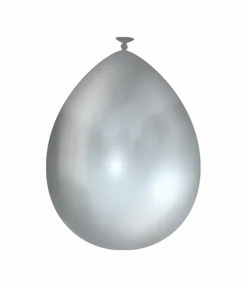 Zilveren Ballonnen Metallic 30cm 25st