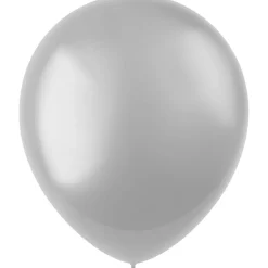 Zilveren Ballonnen Metallic Moondust Silver 33cm 100st