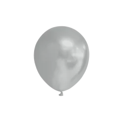 Zilveren Ballonnen Metallic 13cm 100st