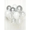 Zilveren Ballonnen Set 30cm 10st