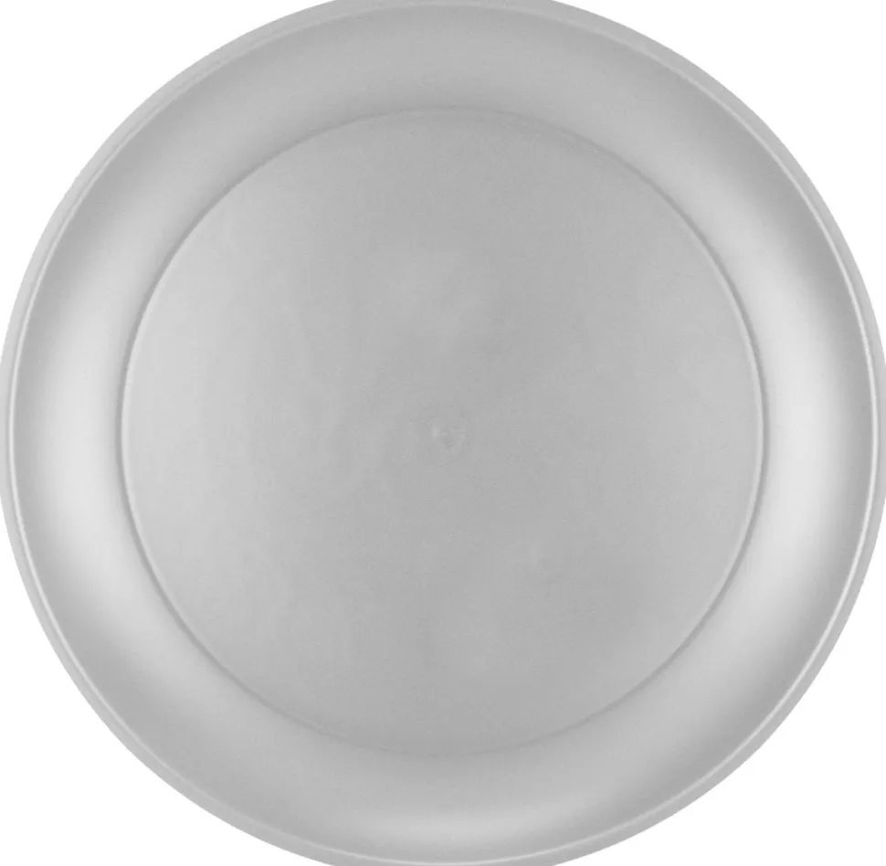 Zilveren Borden Metalic 21cm 4st