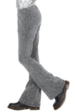 Zilveren Broek Meisje Glitter Flared