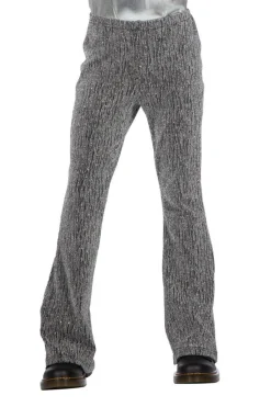 Zilveren Broek Meisje Glitter Flared