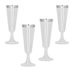 Zilveren Champagne Glazen 4st