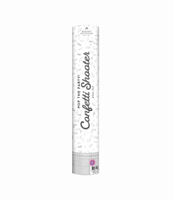 Zilveren Confetti Kanon Folie Snippers 40cm