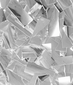 Zilveren Confetti Kanon Folie Snippers 60cm