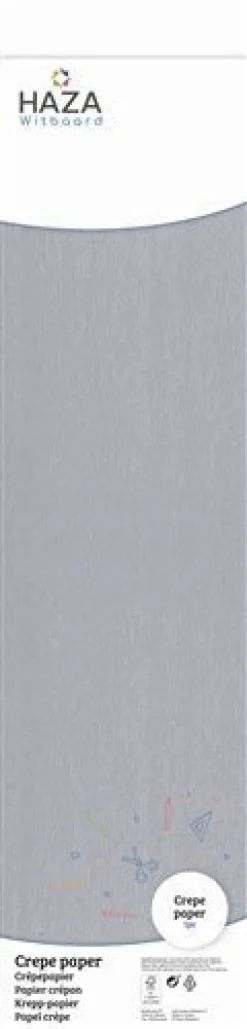 Zilveren Crepe Papier 2,5m