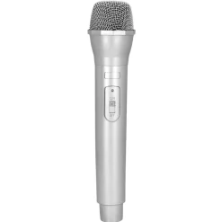 Zilveren Disco Microfoon 23,5cm