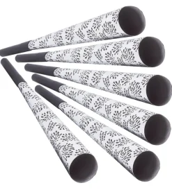 Zilveren Happy New Year Feesttoeters 25cm 6st
