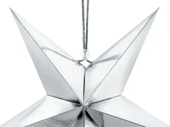 Zilveren Lampion Ster 30cm