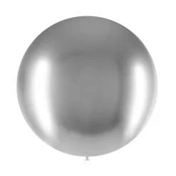 Zilveren Reuze Ballon Chroom 60cm